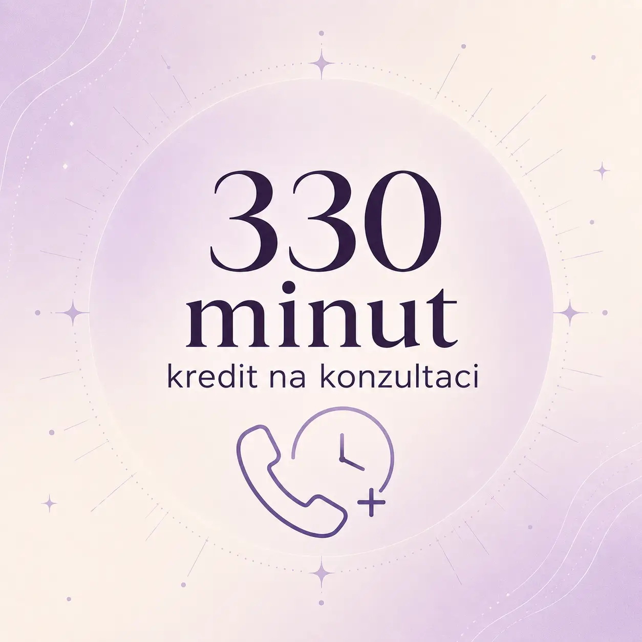 Kredit na konzultaci 330 minut s telefonní ikonou
